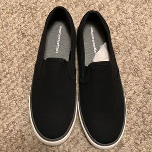 Black slip on shoes